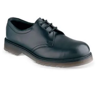 Unisex Black Airwear Safety Shoe with Steel Toe, Size 3-12 - Durability Optimized Sterling SS100