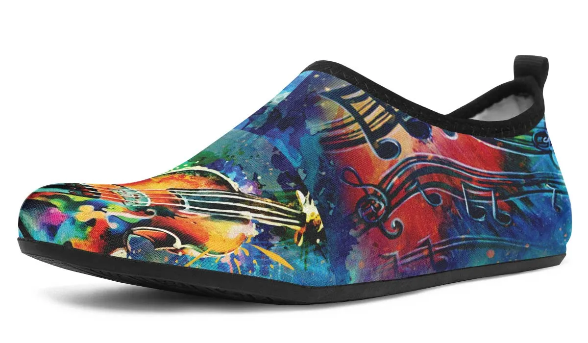 Artistic Violin Aqua Barefoot Shoes