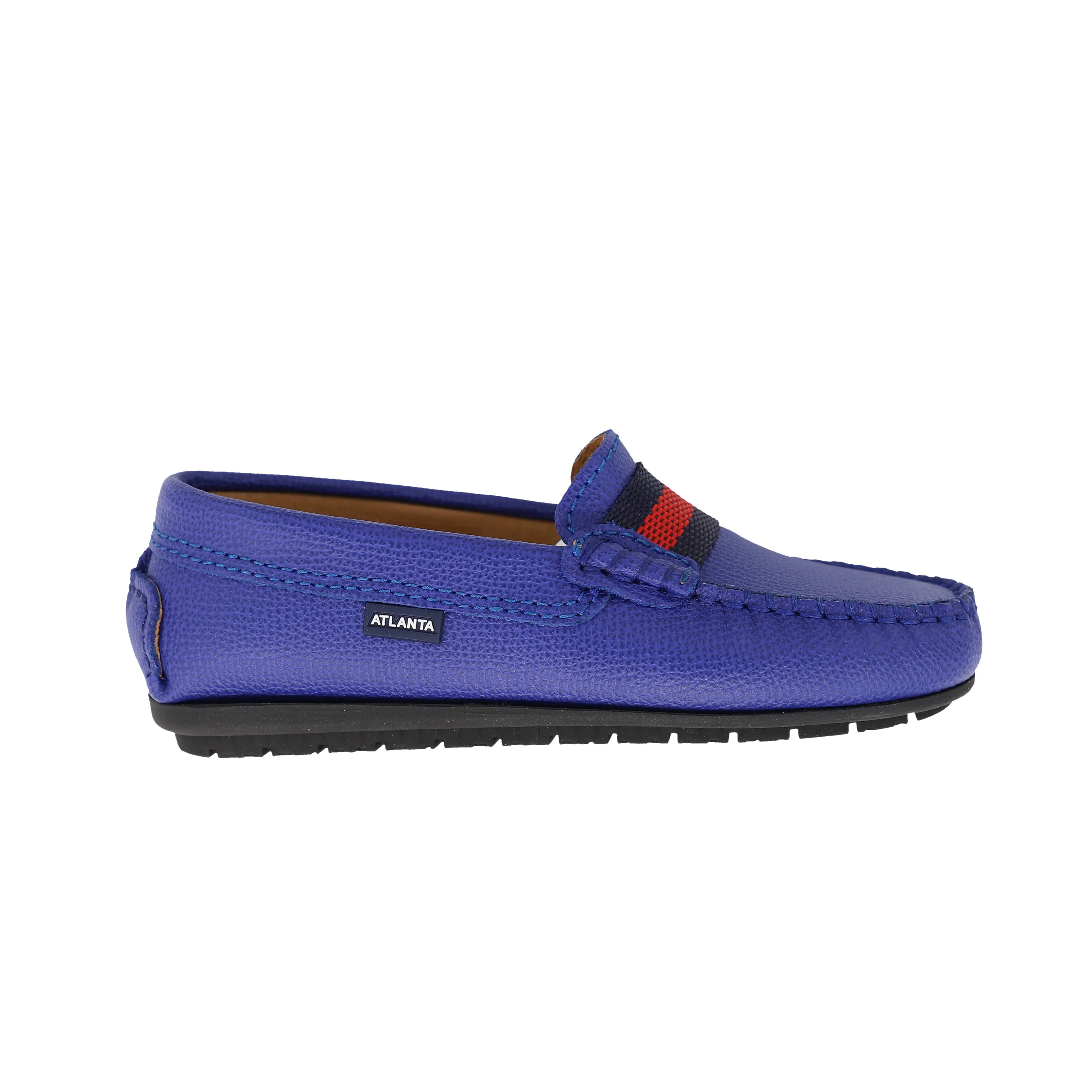 ATLANTA MOCASSIN INDIGO BLUE STRIPED BAND LOAFER [FINAL SALE]