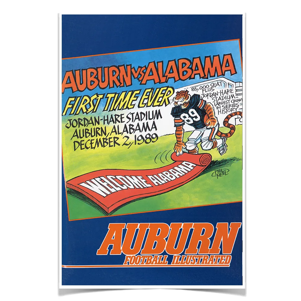 Auburn Tigers - Vintage Auburn vs Alabama-First Time Ever Jordan Hare 12.2.89