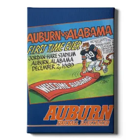 Auburn Tigers - Vintage Auburn vs Alabama-First Time Ever Jordan Hare 12.2.89