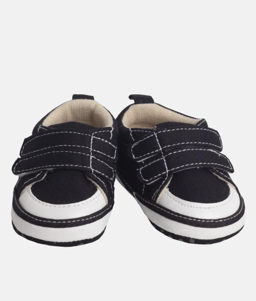 Baby Boys Double Strap Shoes - Black