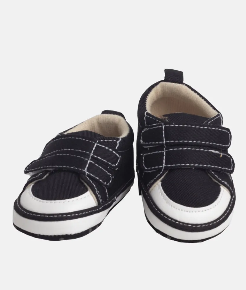 Baby Boys Double Strap Shoes - Black