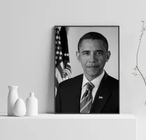 Barack Obama Poster, Obama Art, President Poster, Joe Biden Print, Home Decor, Wall Art, Custom Poster, Canvas Poster, Rolled Canvas