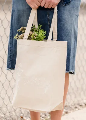 Beautiful Stand Up Canvas Tote