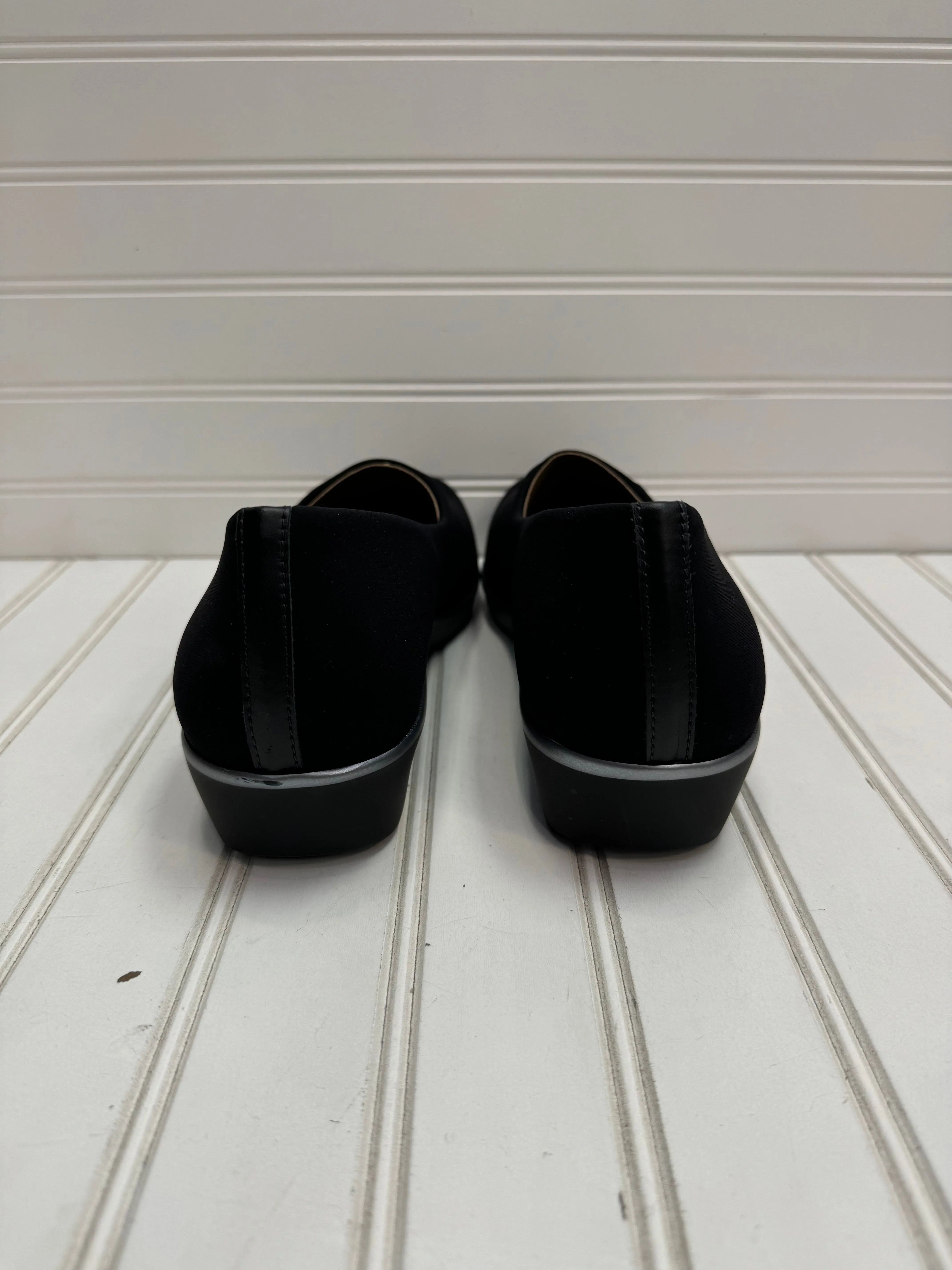 Black Shoes Heels Wedge Sas, Size 9.5