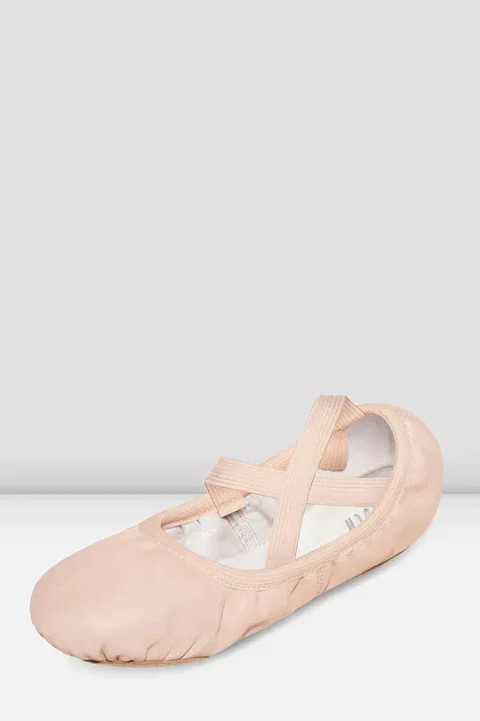 BLOCH S0246G CHILDRENS ODETTE PINK LEATHER BALLET SHOE