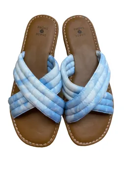 Blue Sandals Flip Flops Shade & Shore, Size 8