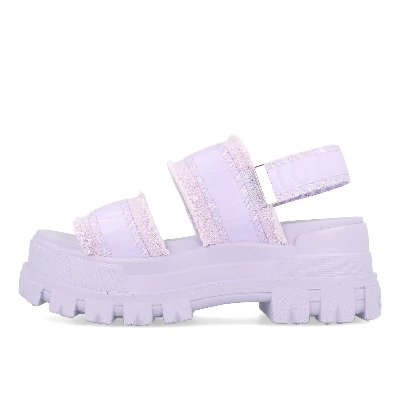 Buffalo Aspha STR Plateau Sandale Damen Vegan Canvas Lavender