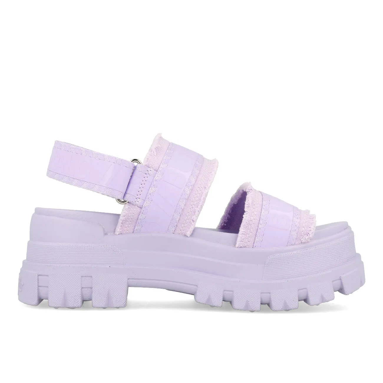 Buffalo Aspha STR Plateau Sandale Damen Vegan Canvas Lavender