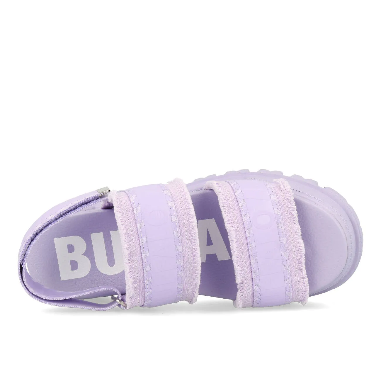 Buffalo Aspha STR Plateau Sandale Damen Vegan Canvas Lavender