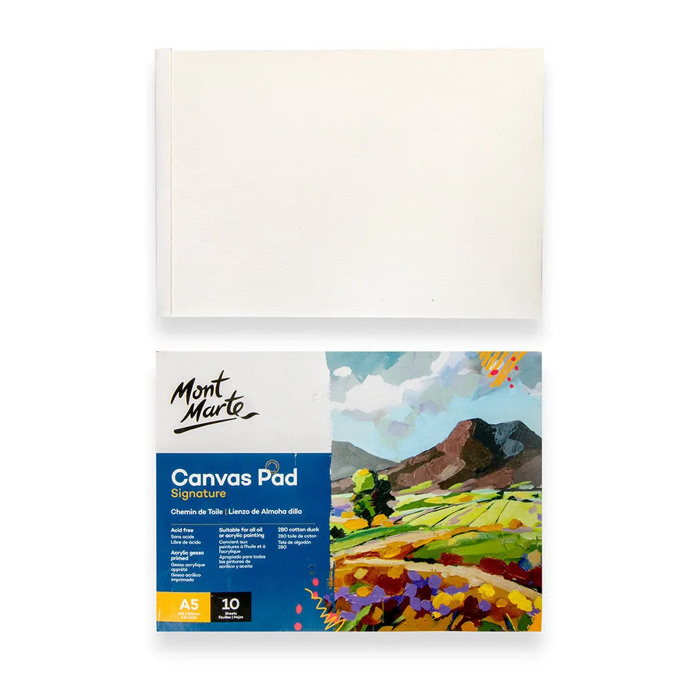 Canvas Pad 10 Signature Sheet A5 (5.8 x 8.3in)