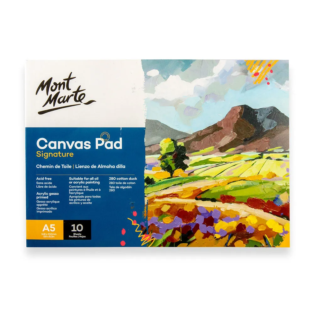 Canvas Pad 10 Signature Sheet A5 (5.8 x 8.3in)