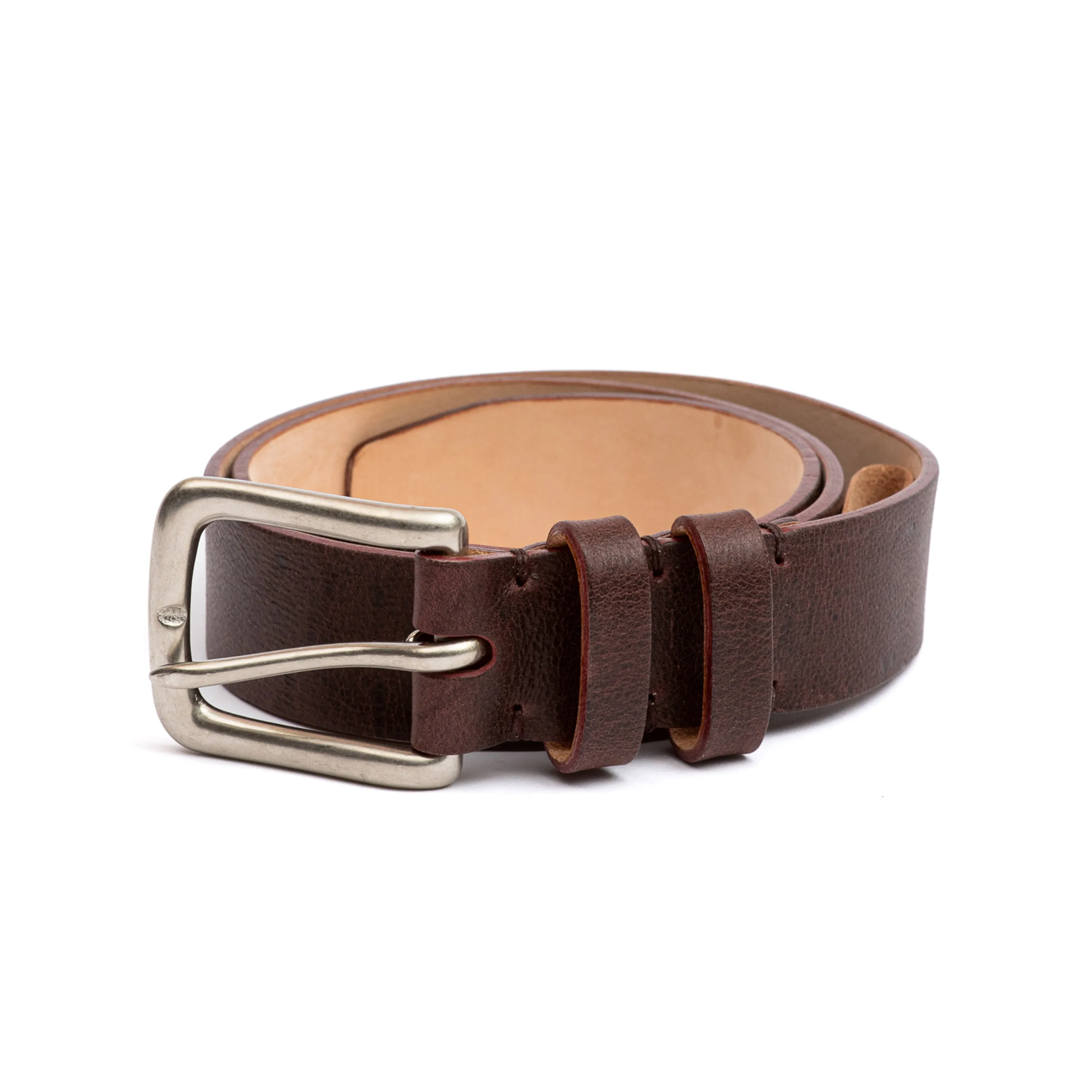 Premium Chocolate Truffle Naked Kudu Leather Belt by C.F. Stead