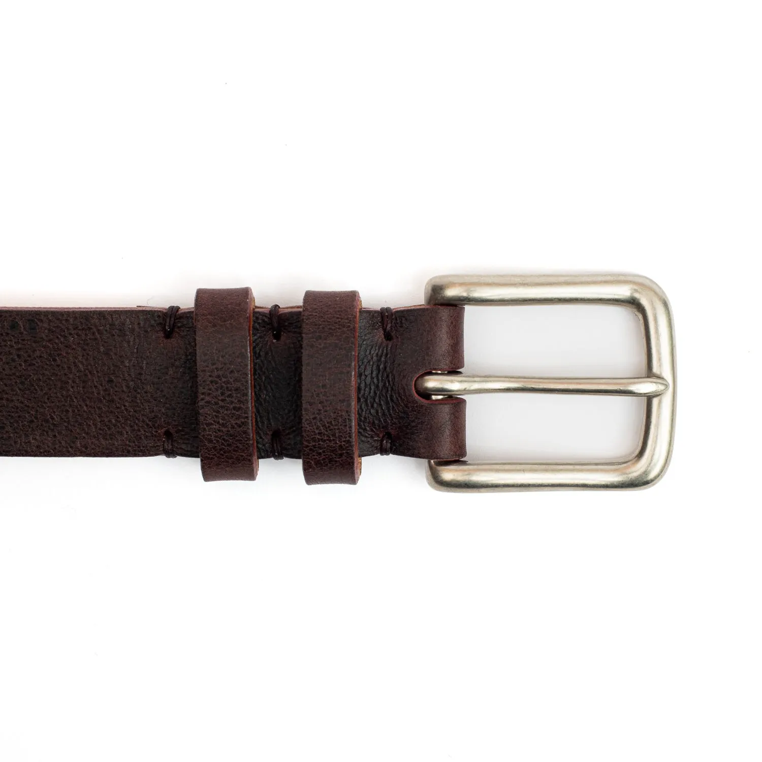 Premium Chocolate Truffle Naked Kudu Leather Belt by C.F. Stead