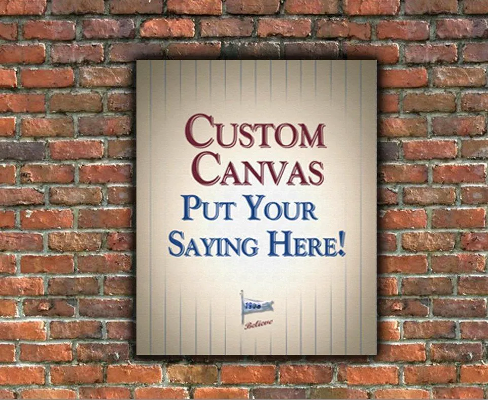 Chicago Cubs Fan Signs - Canvas Wall Art