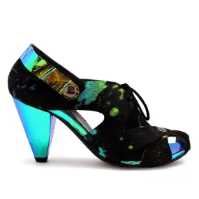 Coco - Black Rainbow Unicorn heel shoe