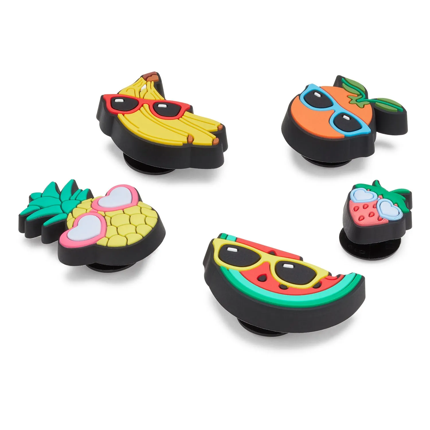 Cute Fruit with Sunnies 5 Jibbitz Pack