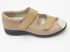 DBS - Bliss Ladies Extra Wide Fit Shoes - Beige