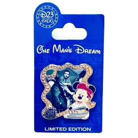 Disney D23 Expo Walt One Man's Dream Live Action Films LE 1000 Pin