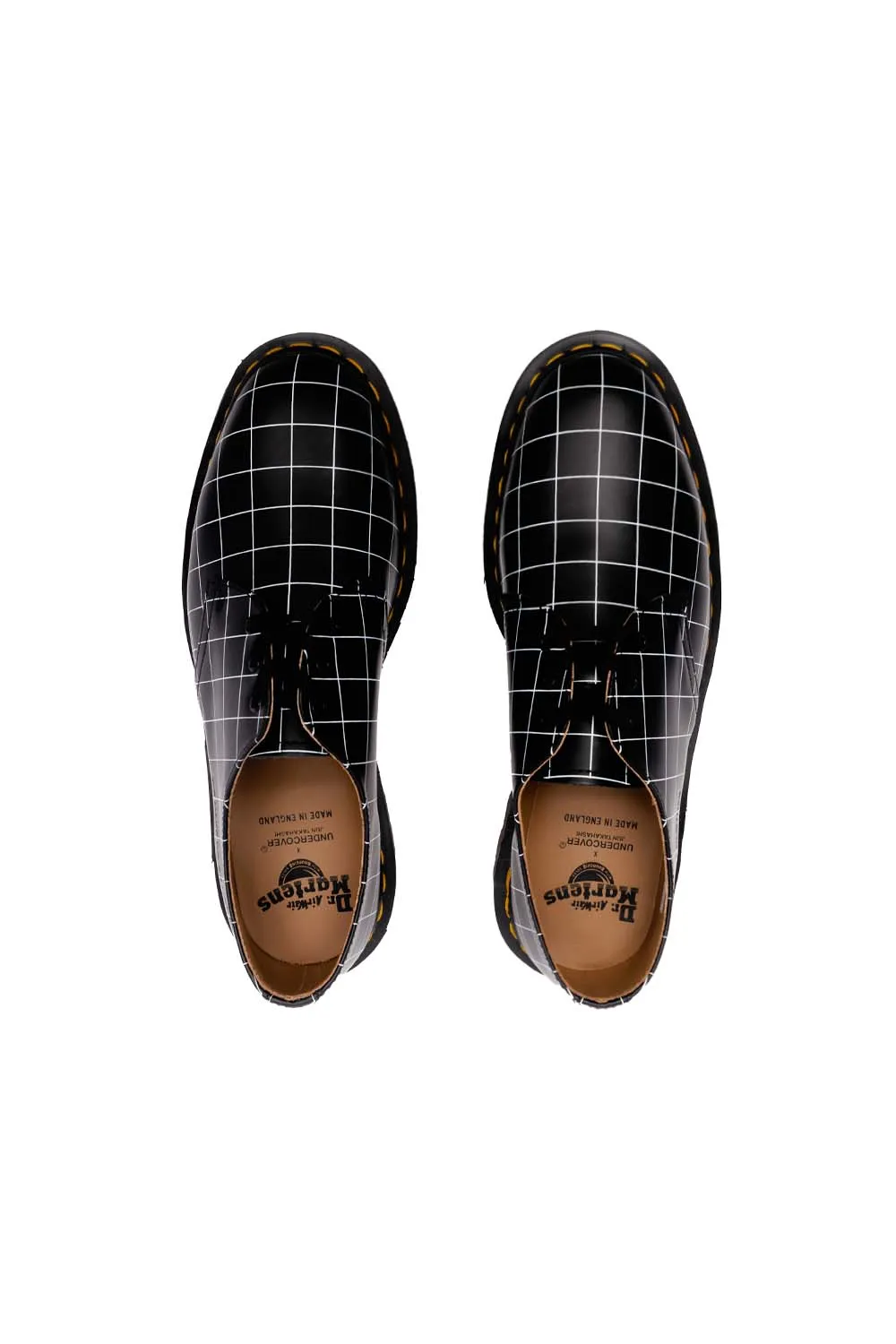 Dr. Martens x Undercover Mens 1461 Check Smooth Shoes 'Black'