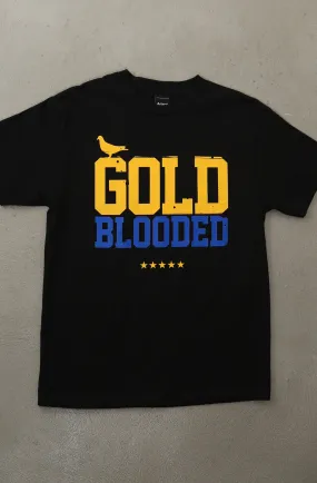 Gold Blooded (Men's Black/Royal Tee)