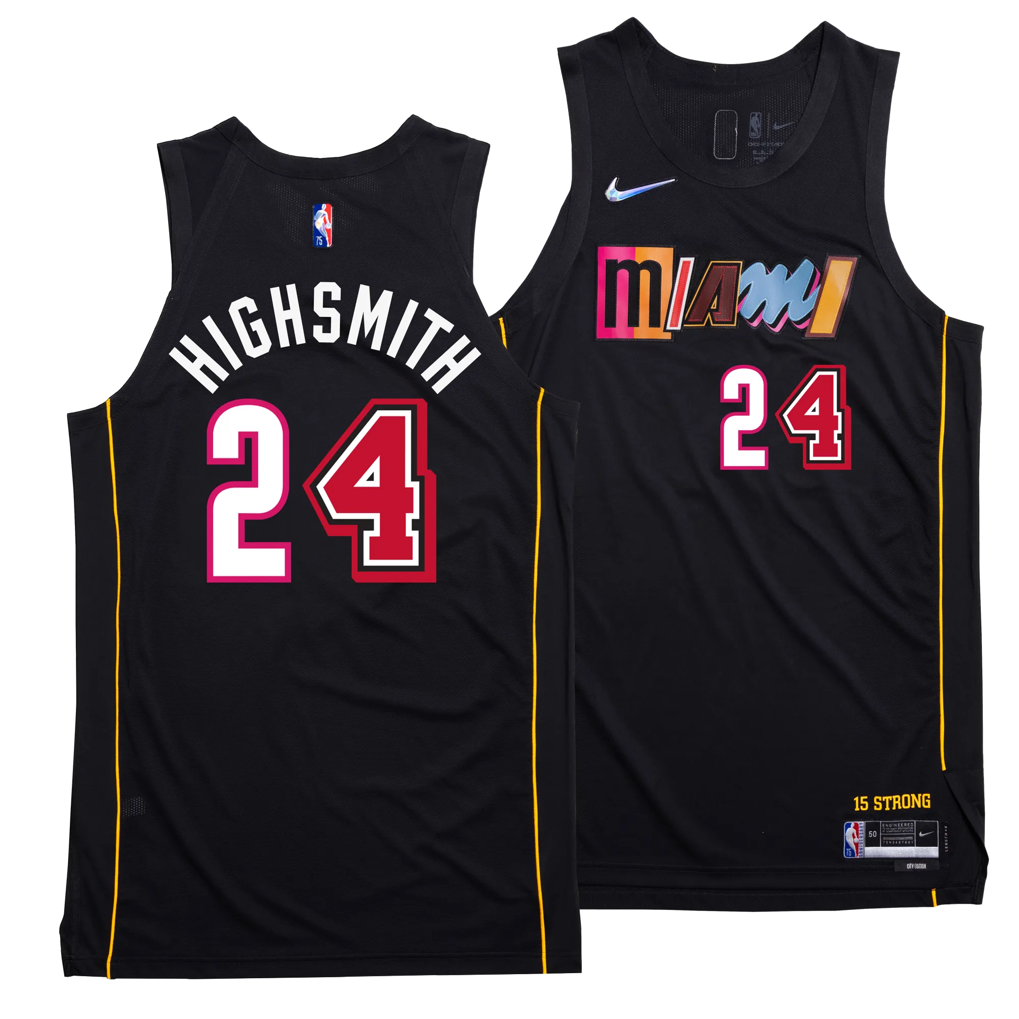 Haywood Highsmith Nike Miami HEAT Mashup Youth Swingman Jersey - Player's Choice