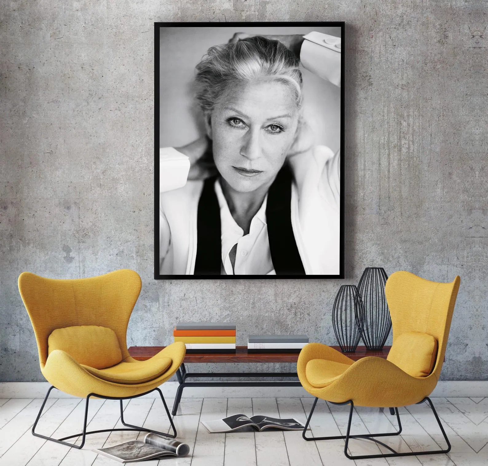 Helen Mirren Poster, Movie Poster, Roy Scheider Art, Home Decor, Wall Art, Custom Poster, Canvas Poster, Rolled Canvas, Home Decoration