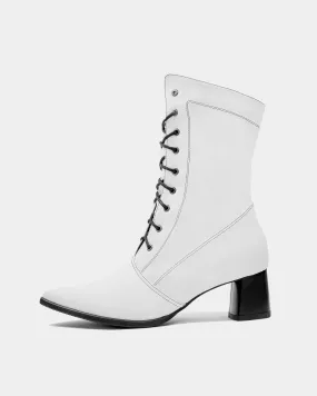 High Boots White cactus leather boots