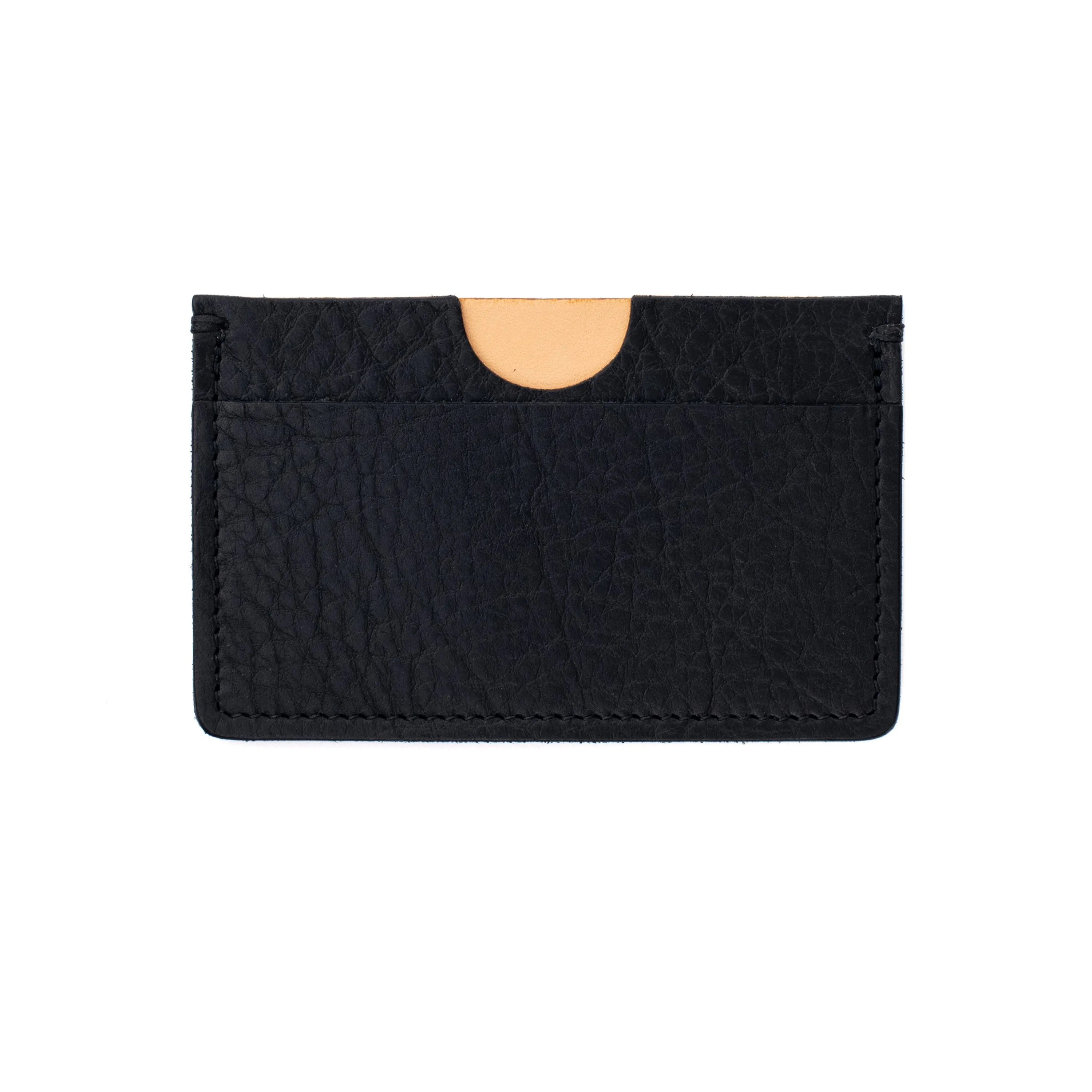 Houghton Card Holder - Black Horween Buffalo