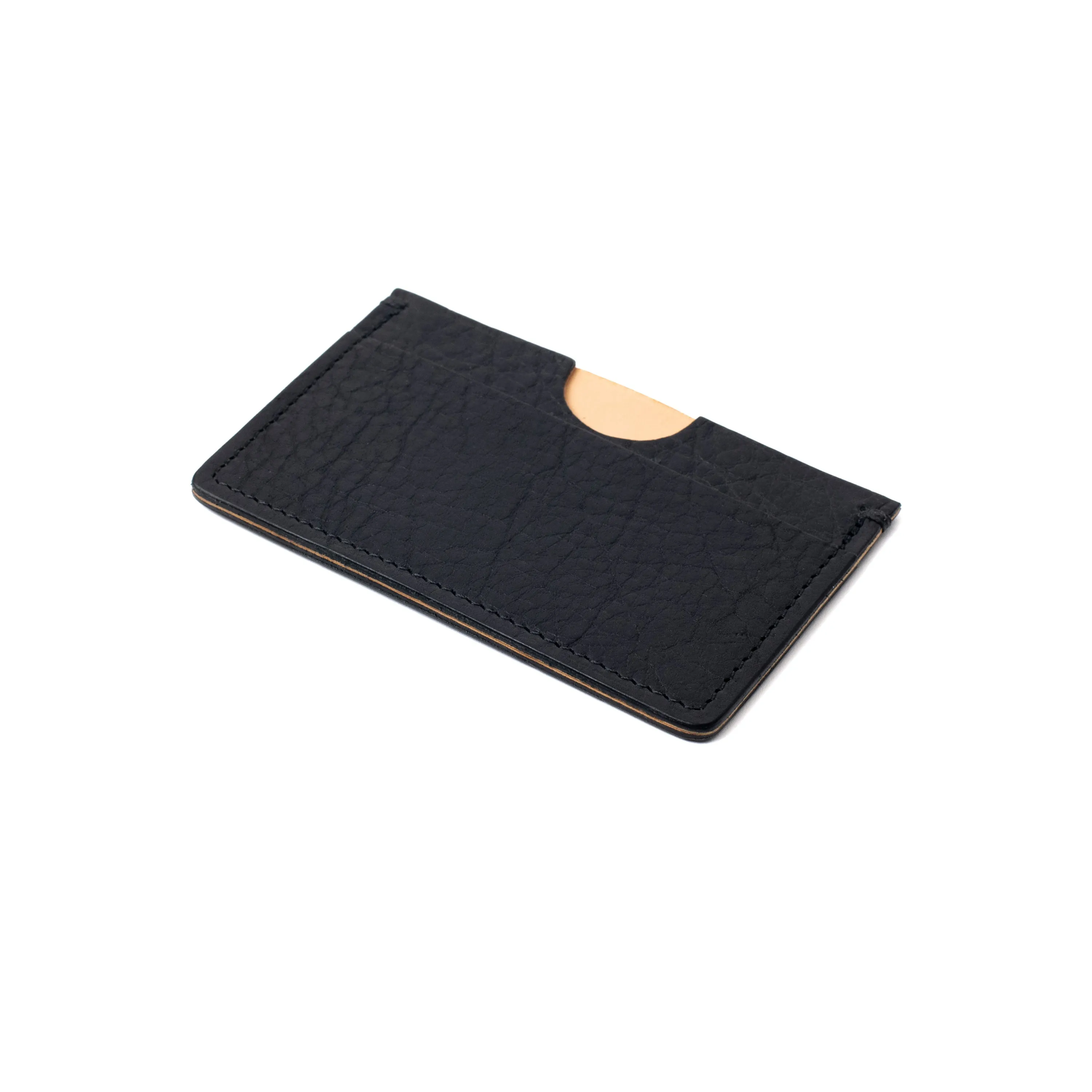 Houghton Card Holder - Black Horween Buffalo