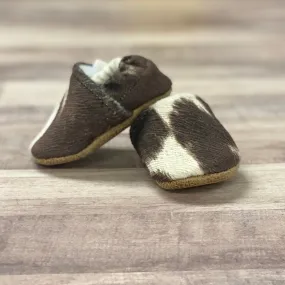 Infant Faux Cow Hide Moccasins