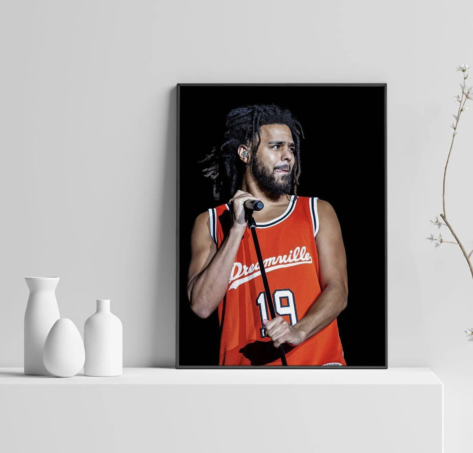 J Cole Poster, Dreamville Art, Music Poster, Hip Hop Print, Rap Home Decor, Rapper Wall Art, Custom Poster, Canvas Poster, Rolled Canvas