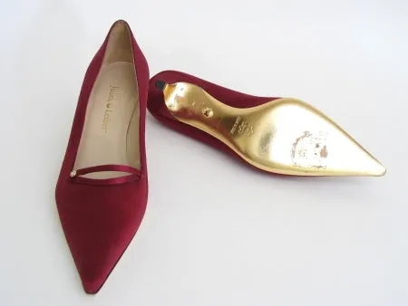 Judith Leiber Kitten Satin Heels