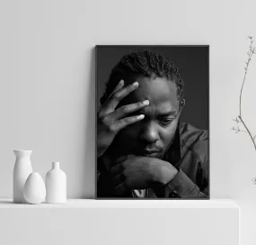 Kendrick Lamar Poster, Hip Hop Poster, Damn Home Decor, Music Poster, Rap Wall Art, Custom Poster, Canvas Poster, Rolled Canvas, Wall Art