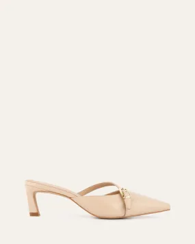 LEONA LOW HEELS SHOE SAND LEATHER