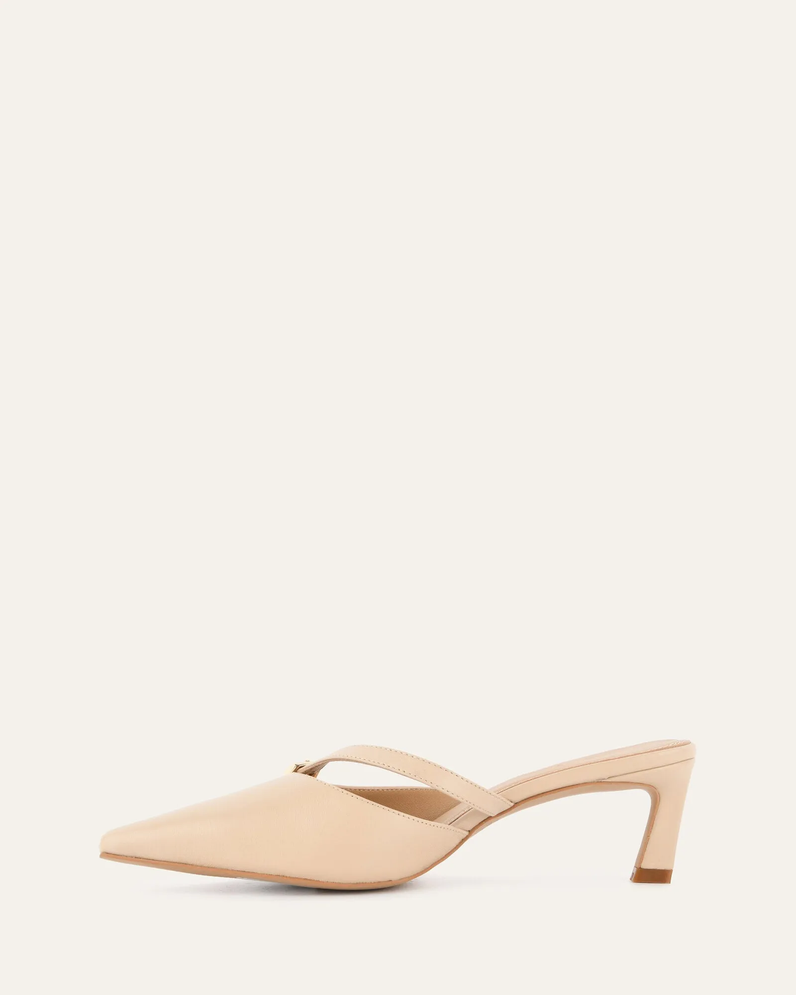 LEONA LOW HEELS SHOE SAND LEATHER