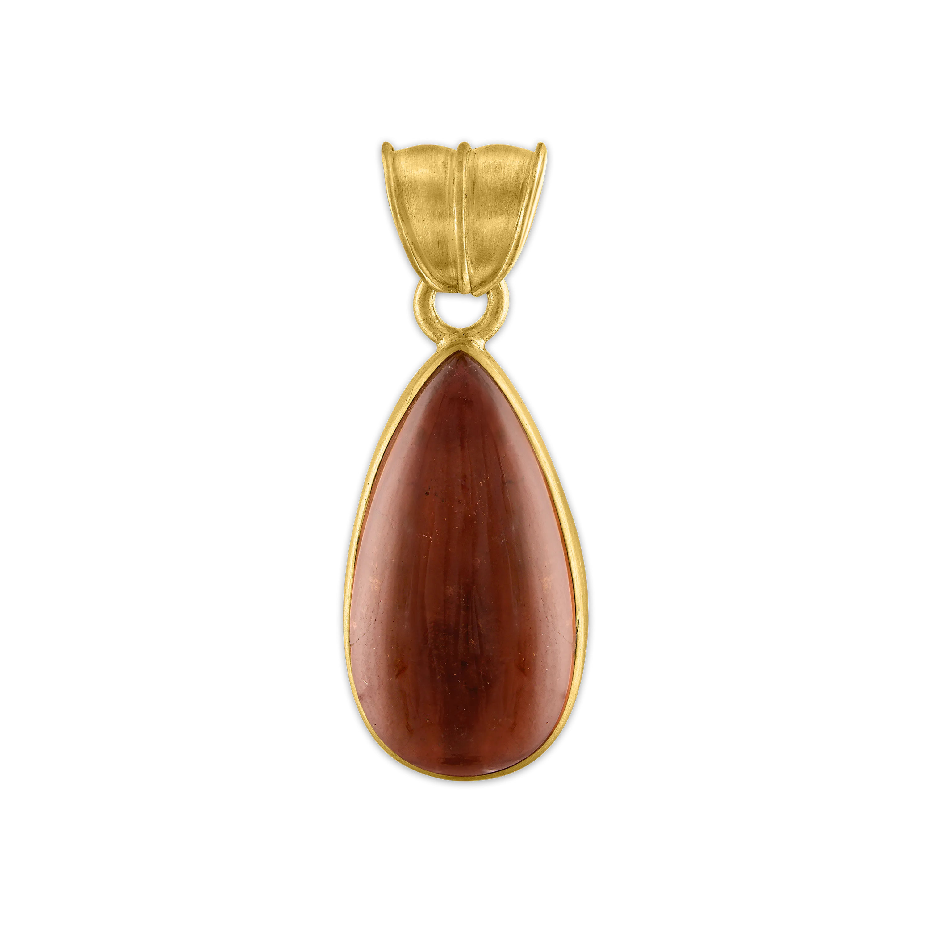 Medium Rouge Tourmaline Tear Pendant