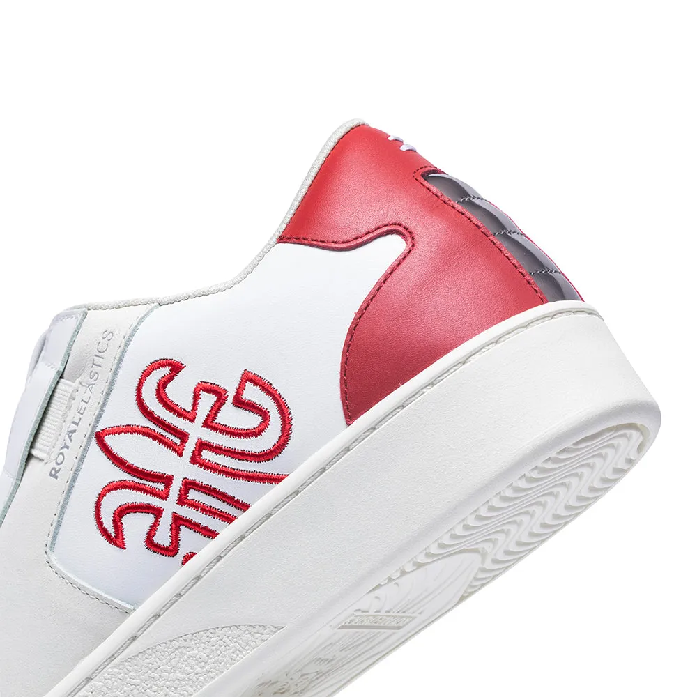 Men's Adelaide Red White Leather Sneakers 02694-001