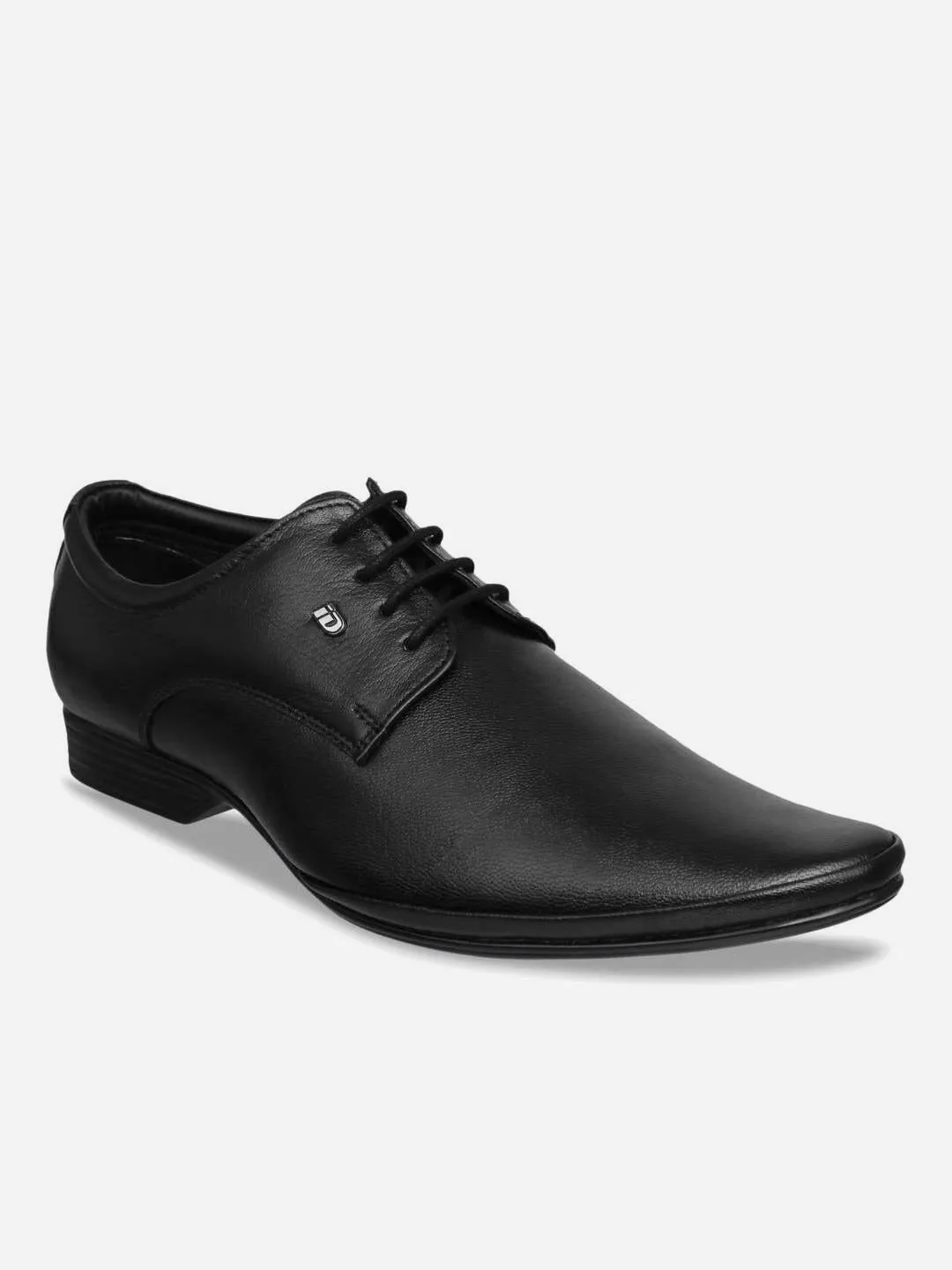 Mens Black Lace-Up Pointed Toe Formal Dress Shoes (ID2063)