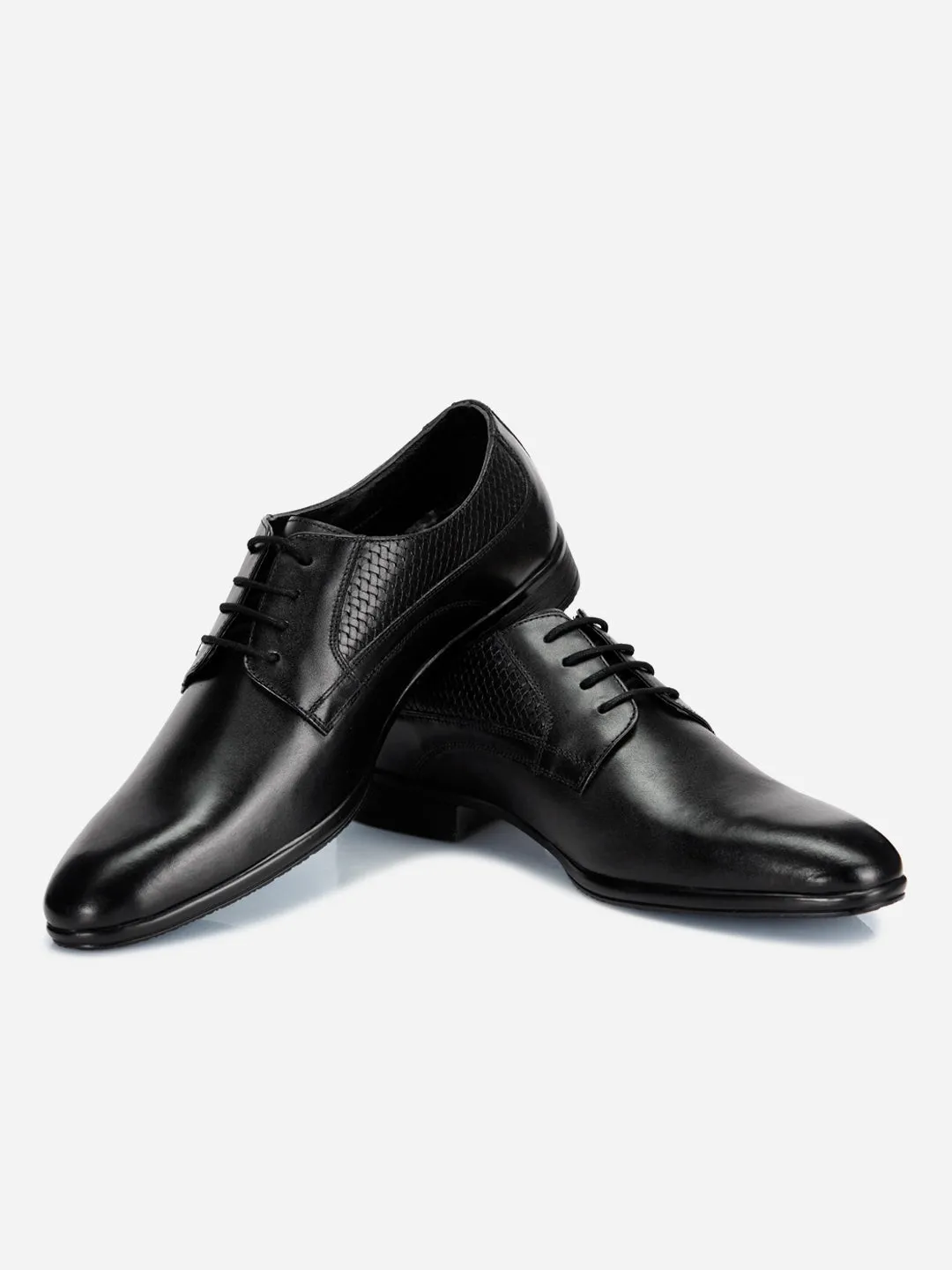 Men's Black Regular Toe Formal Lace Up (ID2168)