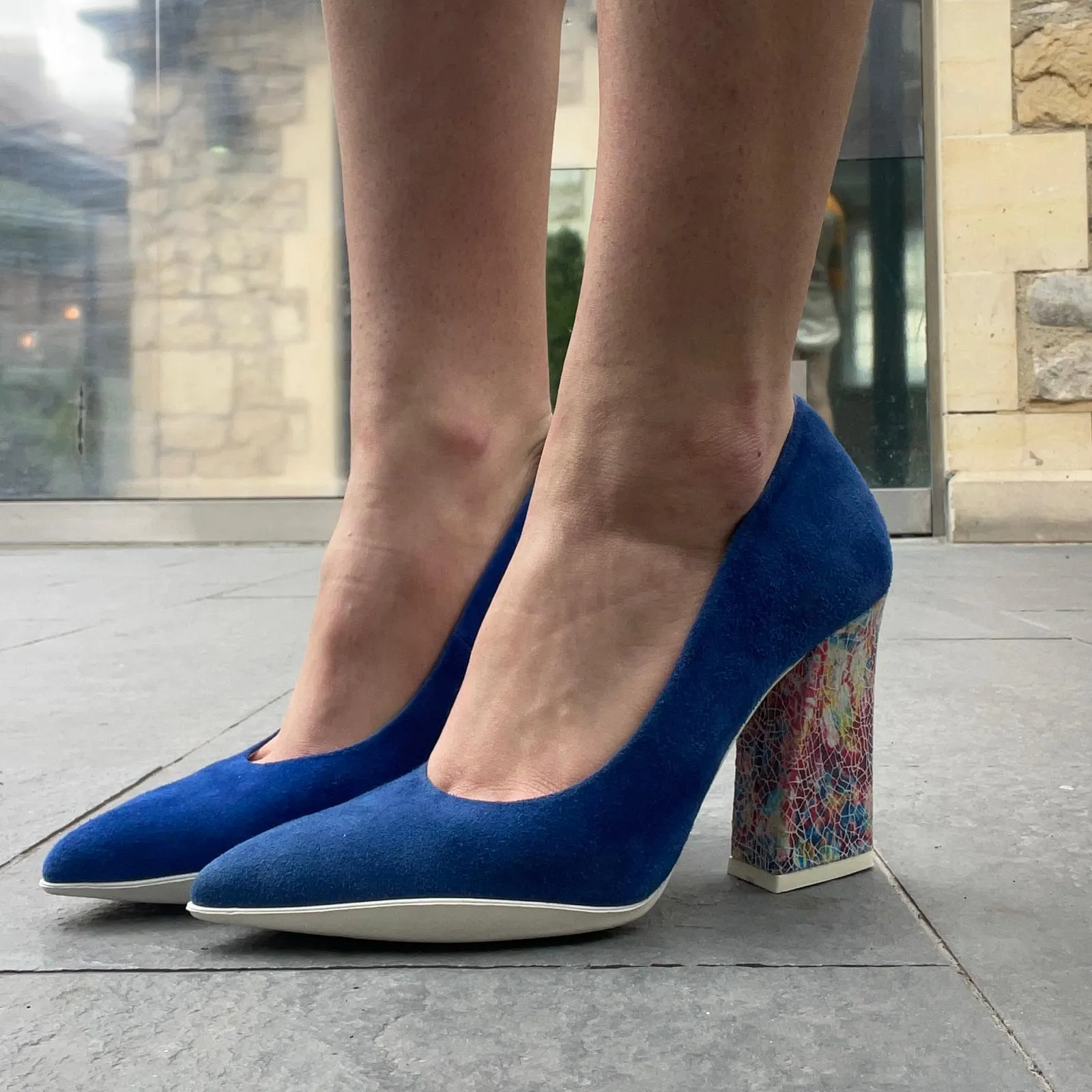 Pailette - Royal Blue High heel shoe