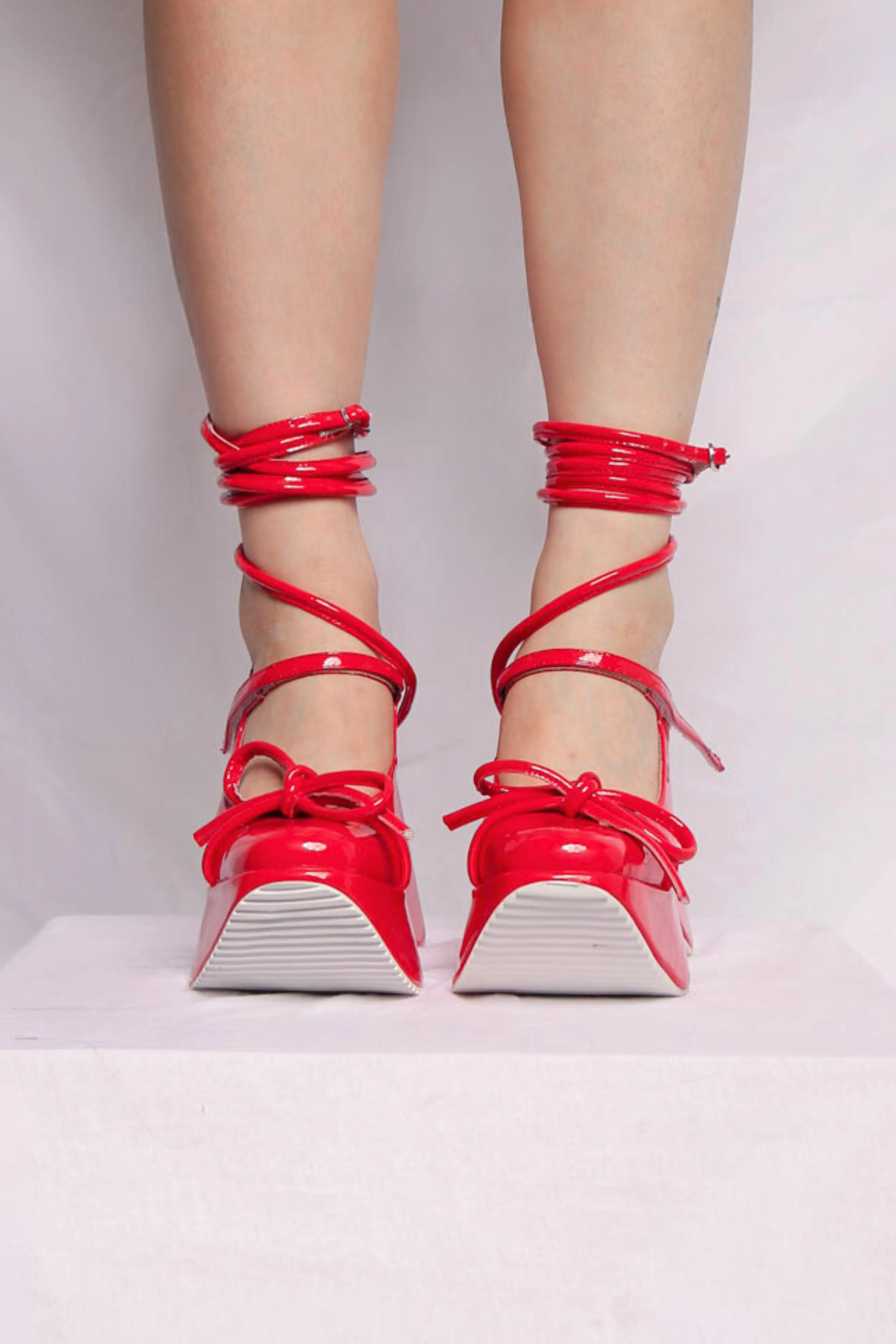 Paola Platforms - Sporty Red