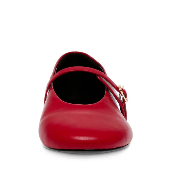 Rejoice Ballerinas RED LEATHE