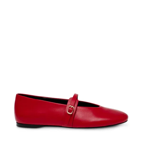 Rejoice Ballerinas RED LEATHE