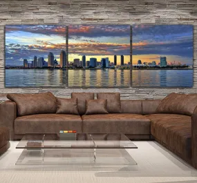 San Diego Skyline Canvas Wall Art