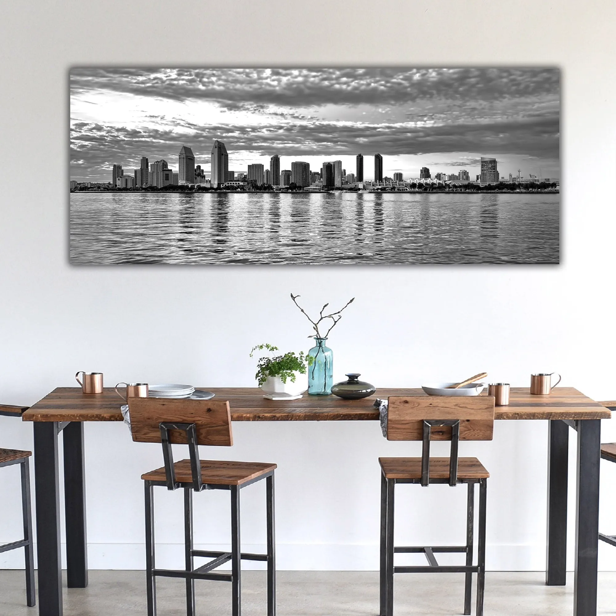 San Diego Skyline Canvas Wall Art