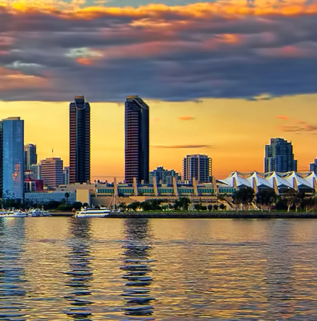 San Diego Skyline Canvas Wall Art