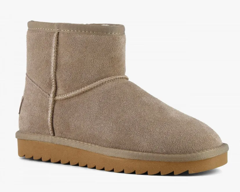 SUEDE WINTERBOOT - TAUPE