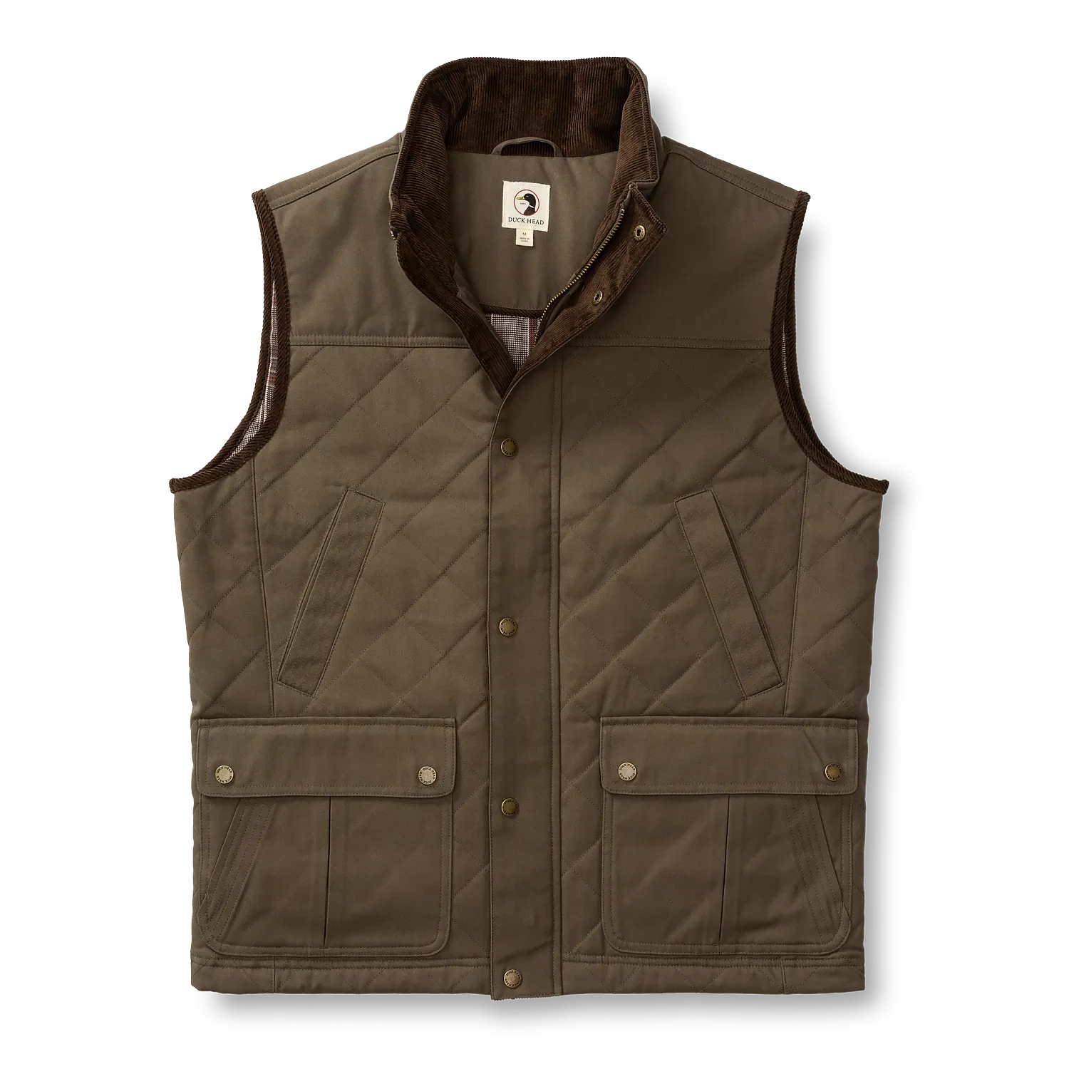 Waxed Duck Canvas Quilted Vest